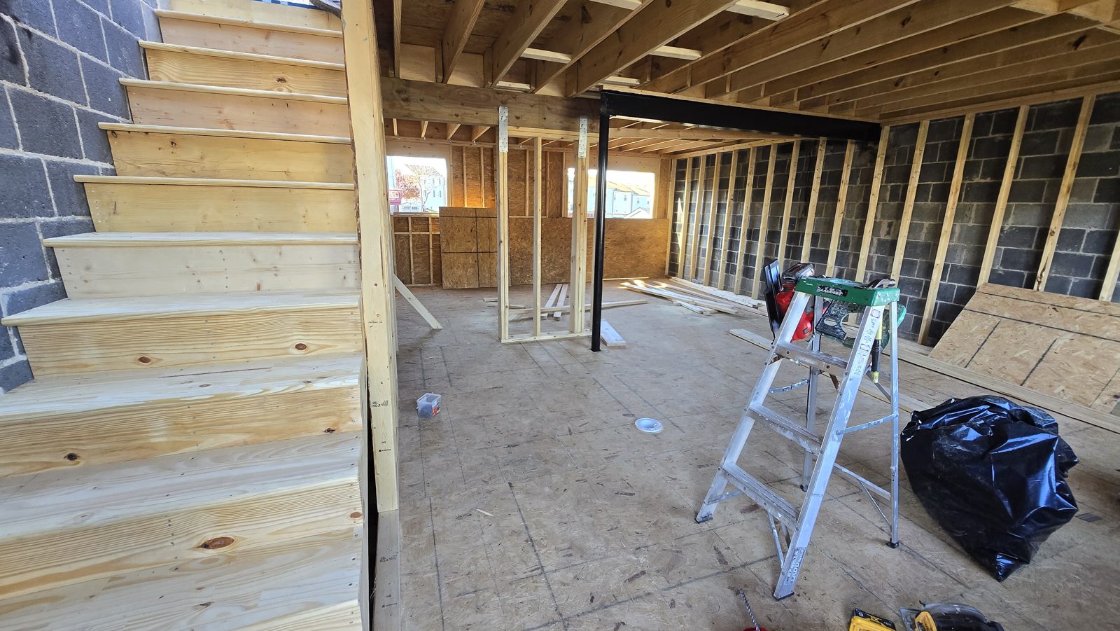 Family room addition interior, Northern Virginia